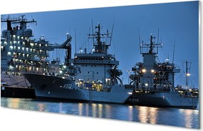 Szkło do Kuchni na Ścianę Statki na Morzu pod Niebem