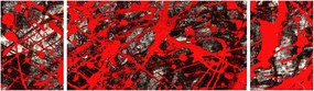 Obraz - Ekspresyjna abstrakcja (170x50 cm)