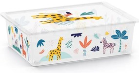 Biały plastikowy pojemnik dziecięcy 55x39x16 cm C Box Style – KIS