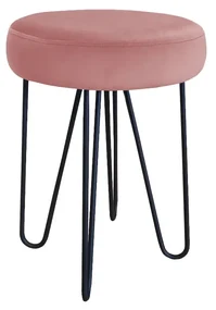 Taboret TORIN 2 MG VELVET różowy ATOS