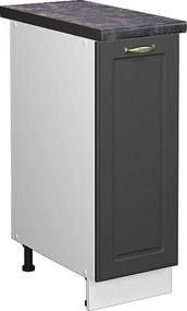 Szafka apteczna antracytowo-złoty 30x60x82 fame-line