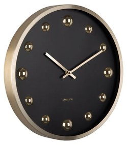 Zegar ścienny Karlsson 5971BK czarny, średnica 35 cm