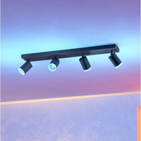 Eglo 901942 - LED RGBW ściemnialna oprawa punktowa MELITELLO-Z 4xLED/3,7W/230V czarna