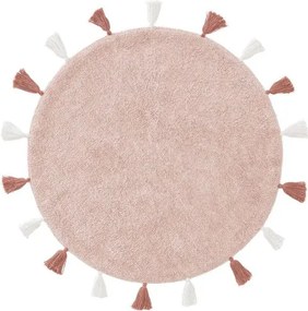 Okrągły dywan dla malucha z bawełny Malu