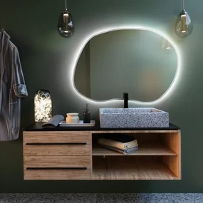 Lustro łazienkowe RUBINO II 90 z oświetleniem LED BALTICA DESIGN