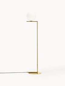 Lampa podłogowa ze szkła dmuchanego z funkcją przyciemniania IC