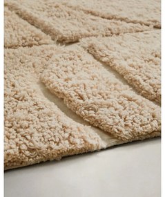 Kremowy wełniany dywan tkany ręcznie 200x300 cm Nak – Kave Home