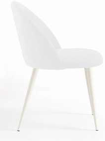 Pack 4 Krzesa White Vint Tkanina