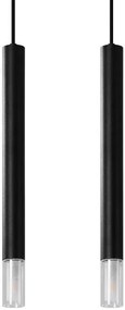 Lampa wisząca WEZYR 2 czarna SOLLUX  LIGHTING