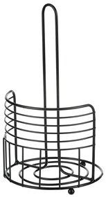 Autronic Metalowy stojak na ręczniki papieroweokrągły, czarny
