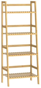 Regał bambusowy ZOJA, 4 półki, 48x32x123cm, brąz Casaria