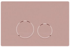 Zestaw LERA stelaż podtynkowy WC z miską wiszącą LERA i przyciskiem w kolorze Pink