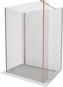 Mexen Kioto ścianka prysznicowa Walk-in 100 x 85 x 30 cm, transparent, miedź szczotkowana - 800-100-085-221-65-00-030
