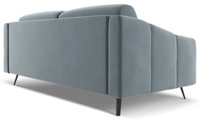 Jasnoniebieska aksamitna sofa 202 cm Nalu – Makamii