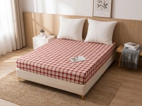 PrzytulneMieszkanie.pl Prześcieradło z mikrofibry TARTAN HEART kolorowe 180x200 cm