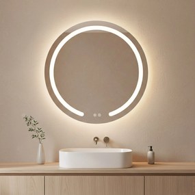 Lustro ścienne LED 70cm Modern
