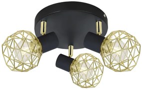 Lampa sufitowa z trzema drucianymi kloszami - 4X V089 M8-G56