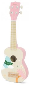 Classic world drewniane ukulele gitara dla dzieci różowa