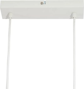 Nowoczesna lampa wisząca z nadrukiem drewna z białymi 6-punktowymi światłami - Jeana Straight