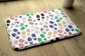 Dywanik łazienkowy antypoślizgowy Dywanik łazienkowy antypoślizgowy Ślady butów