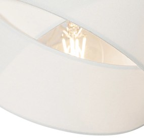 Nowoczesna lampa wisząca biała 3-światłowa - Cloth Nowoczesny Oswietlenie wewnetrzne