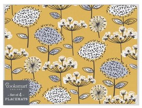 Zestaw 4 korkowych mat stołowych 21.5x29 cm Cooksmart ® Retro