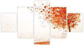 Obraz - Drzewo na wietrze (125x70 cm)