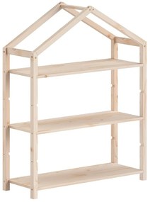 Regał dziecięcy z litego drewna sosnowego w naturalnym kolorze 111x141x40 cm Dallas – Vipack