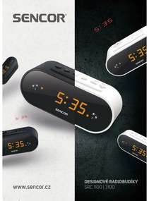 Sencor SWS 3100 B Radiobudzik z projektorem, czarny