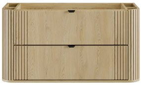Szafka pod umywalkę OVALIA CREMONA 2S 100cm dąb cremona z umywalką wpuszczaną PURE COMAD