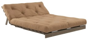 Jasnobrązowa rozkładana sofa 140 cm Roots – Karup Design