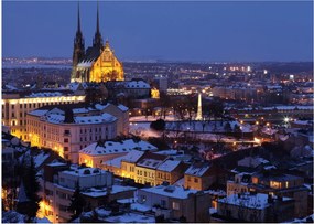 Obraz - Katedra św. Piotra i Pawła, Brno, Czechy (70x50 cm)