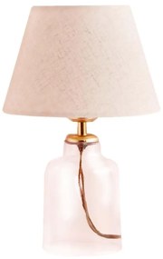 Lampa stołowa AYD 1xE27/40W/230V kremowa/przezroczysta