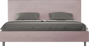 Łóżko bez stelaża tapicerowane 180x200 microfibra kolor lawendy Mika