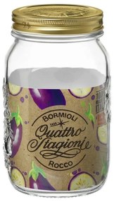 Bormioli Rocco Szklany pojemnik z pokrywką QuattroStagioni, 1 l, 1000 ml