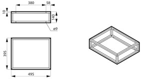 Uniwersalna konsola pod umywalkę biała