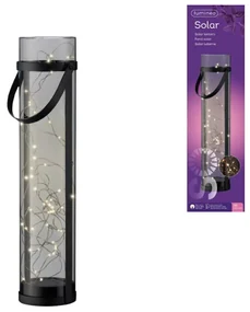 Lampa solarna LANTERN GREY 46 cm szara
