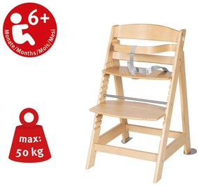 Jasnozielono-naturalne krzesełko do karmienia Style Born Up 2in1 – Roba
