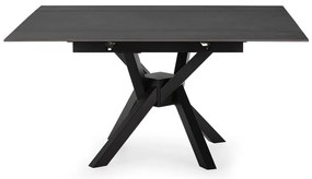 Rozkładany stół z dodatkowym blatem z kamiennym blatem 90x150 cm Arlene – Marckeric