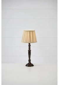 Ciemnobrązowa lampa stołowa z tekstylnym kloszem (wysokość 46 cm) Chocolat – Markslöjd
