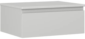 Mexen Orio szafka łazienkowa podumywalkowa 60 cm z blatem, 1 szuflada, szara mat - 91A10-06023-1-BFC62