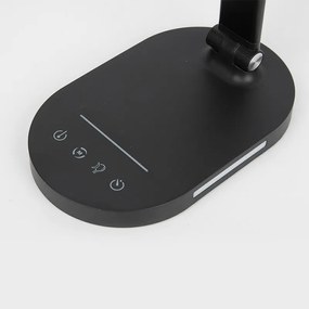 Lampa LED na biurko VOLTIA z ładowarką bezprzewodową i portem USB