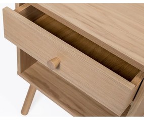 Szafka nocna w dekorze dębu w naturalnym kolorze Wiru – Woodman