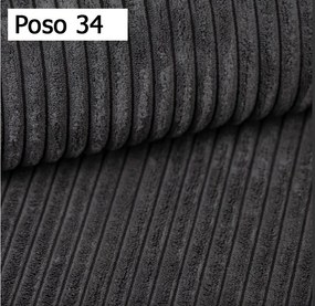 Kanapa KASJO Prawostronny Sofo-Narożnik z funkcją spania i poduszkami, 2x pojemnik POSO 034 Antracytowy DOMOHOME