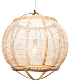 Orientalna lampa wisząca brązowa 58 cm - PascalKolonialny Oswietlenie wewnetrzne