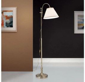 Orion Stl 12-1101/1 - Lampa podłogowa TONIA 1xE27/60W/230V 183 cm biały/brąz