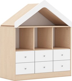 Regał szkolny domek Blox BASE 110 index 2PP-3R-4SB-2SS-D