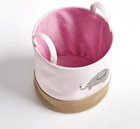 Materiałowy kosz z uszami do przenoszenia, Ø 30 cm