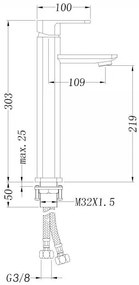 Bateria umywalkowa do łazienki 1234Chrom