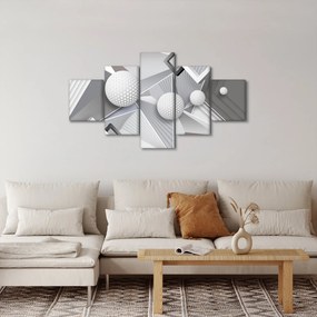 Geometryczny abstrakcyjny obraz (125x70 cm)